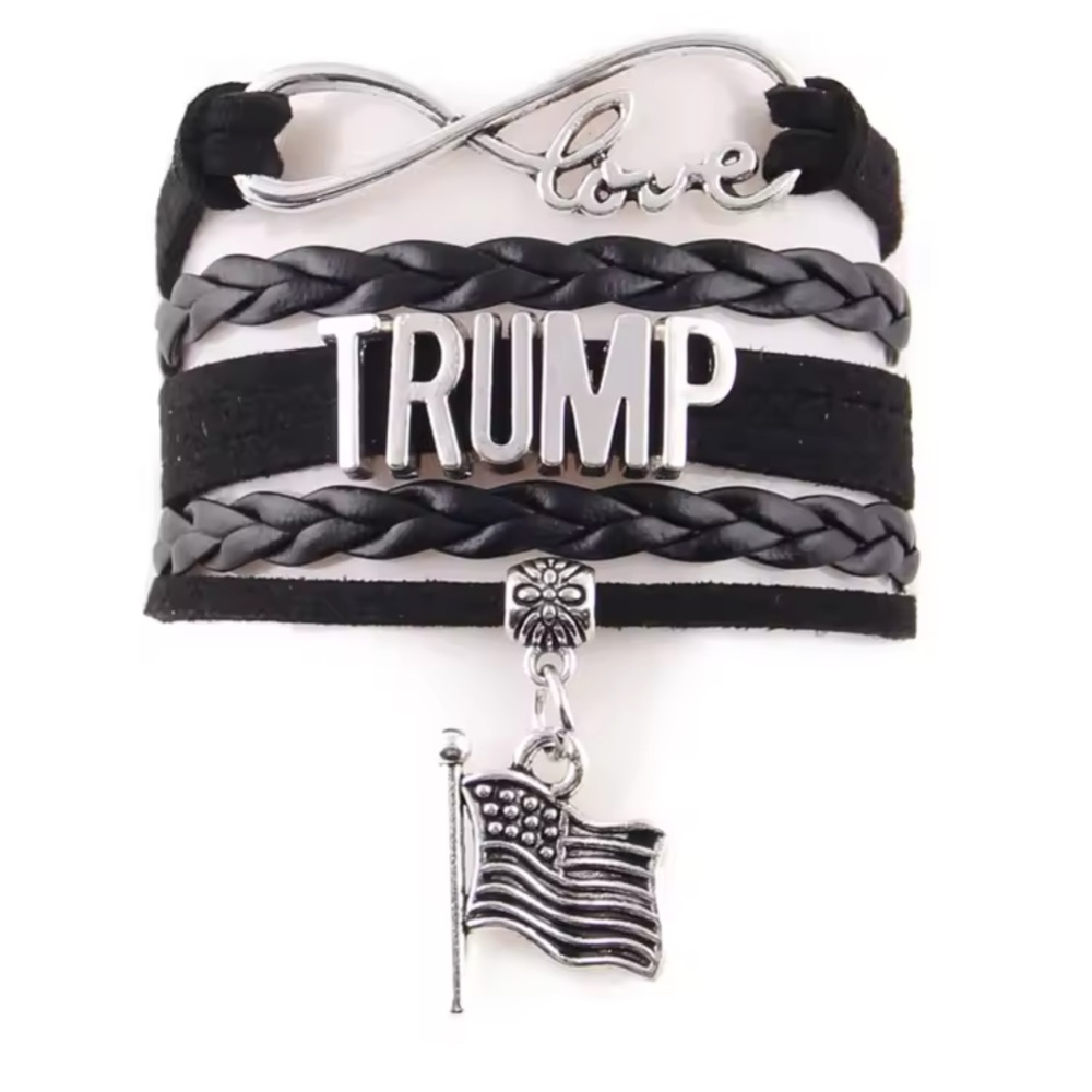 Trump bracelet love charm American flag charm patriotic Maga new